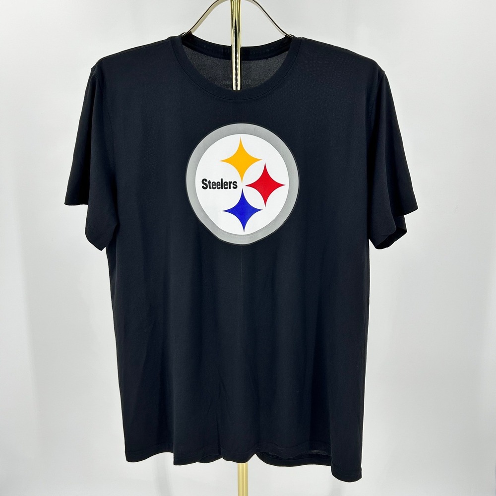 Nike Pittsburgh Steelers Dri-FIT T-Shirt Mens XL Black Short Sleeve NFL Tee